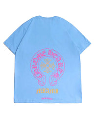Chrome Hearts Miami Art Basel Horseshoe Pocket Tee Blue