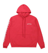 Chrome Hearts Scroll Logo Hoodie Red