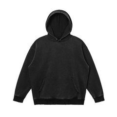 Snow Washed Cat Emotions Cotton Hoodie