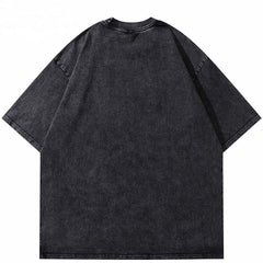 Ramen Skull Washed Vintage T shirt