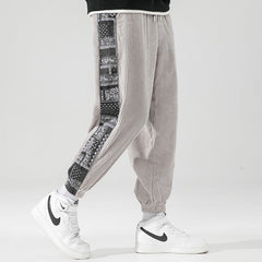 Corduroy Pants Paisley Stitch Pants