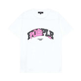 Purple Brand Inside Out Brilliant White Tee Pink
