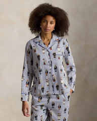 Ralph Lauren Polo Bear Baumwollsatin-Pyjama-Set