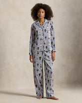 Ralph Lauren Polo Bear Baumwollsatin-Pyjama-Set
