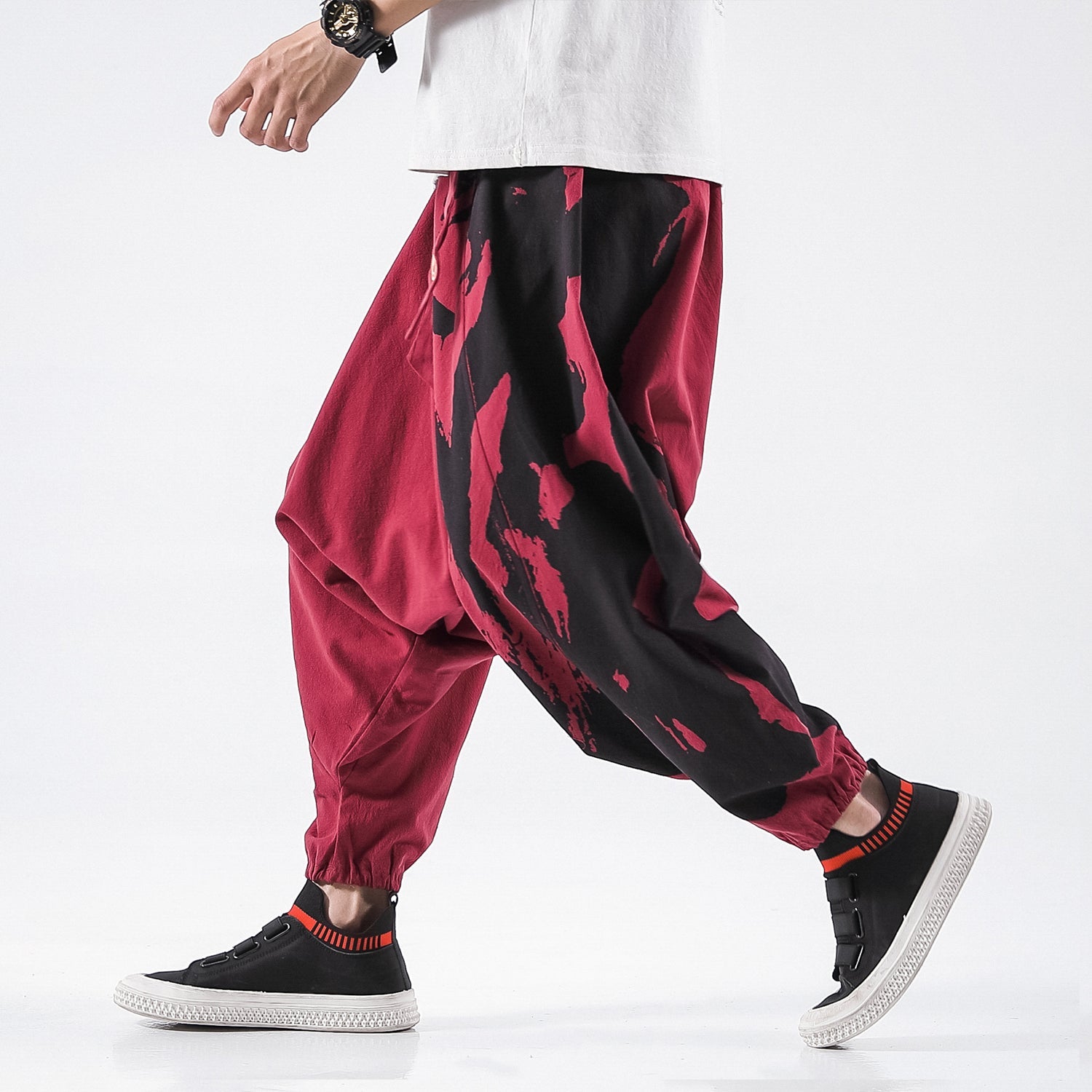 Yin and Yang Cotton Harem Pants