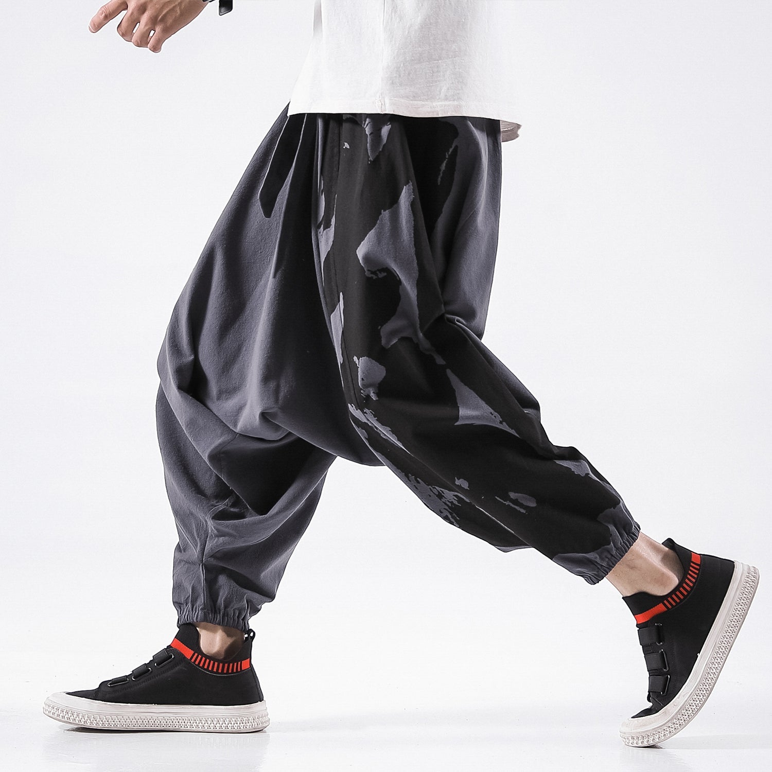 Yin and Yang Cotton Harem Pants