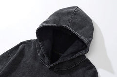 Washed Anime Hoodie Oversized