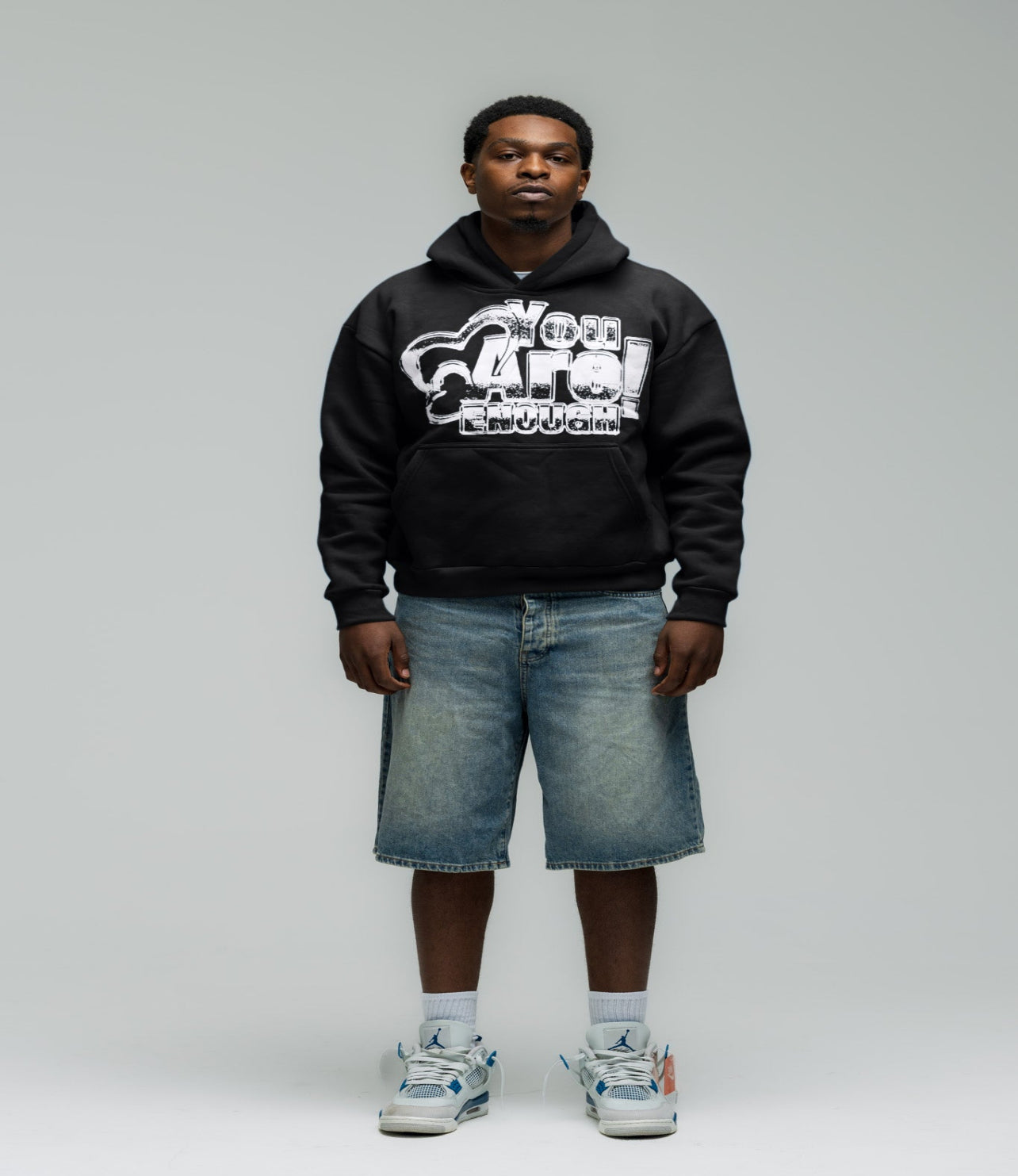 You Are Enough Hoodie - Black