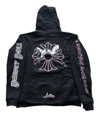Chrome Hearts Hoodie Deadly Doll Black/Purple