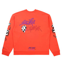 Chrome Hearts Matty Boy Spark the Heart Crewneck Red