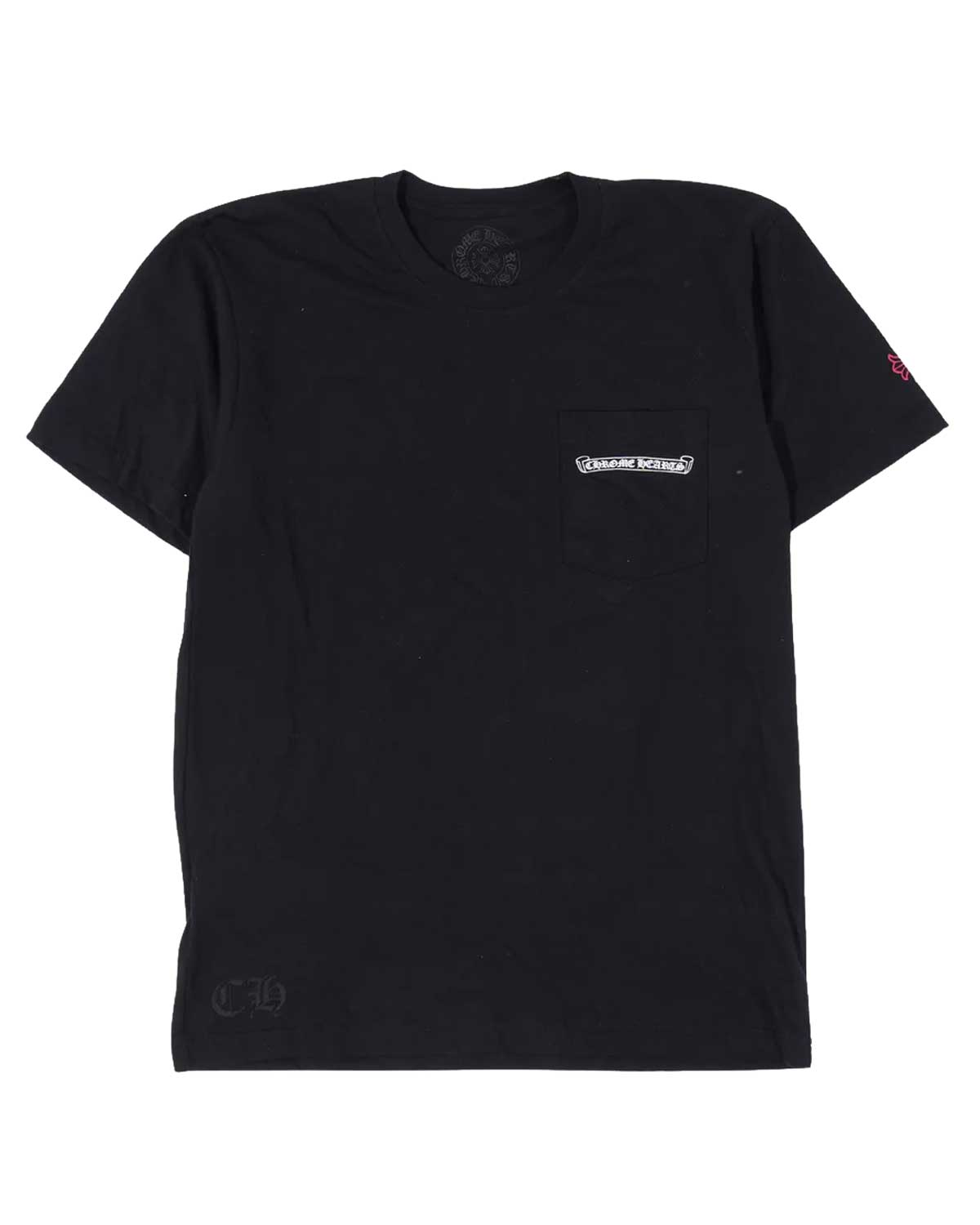 Chrome Hearts NYC Exclusive Scroll Logo Tee Black/Red