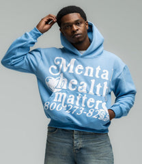 Mental Health Matters Hoodie - Blue