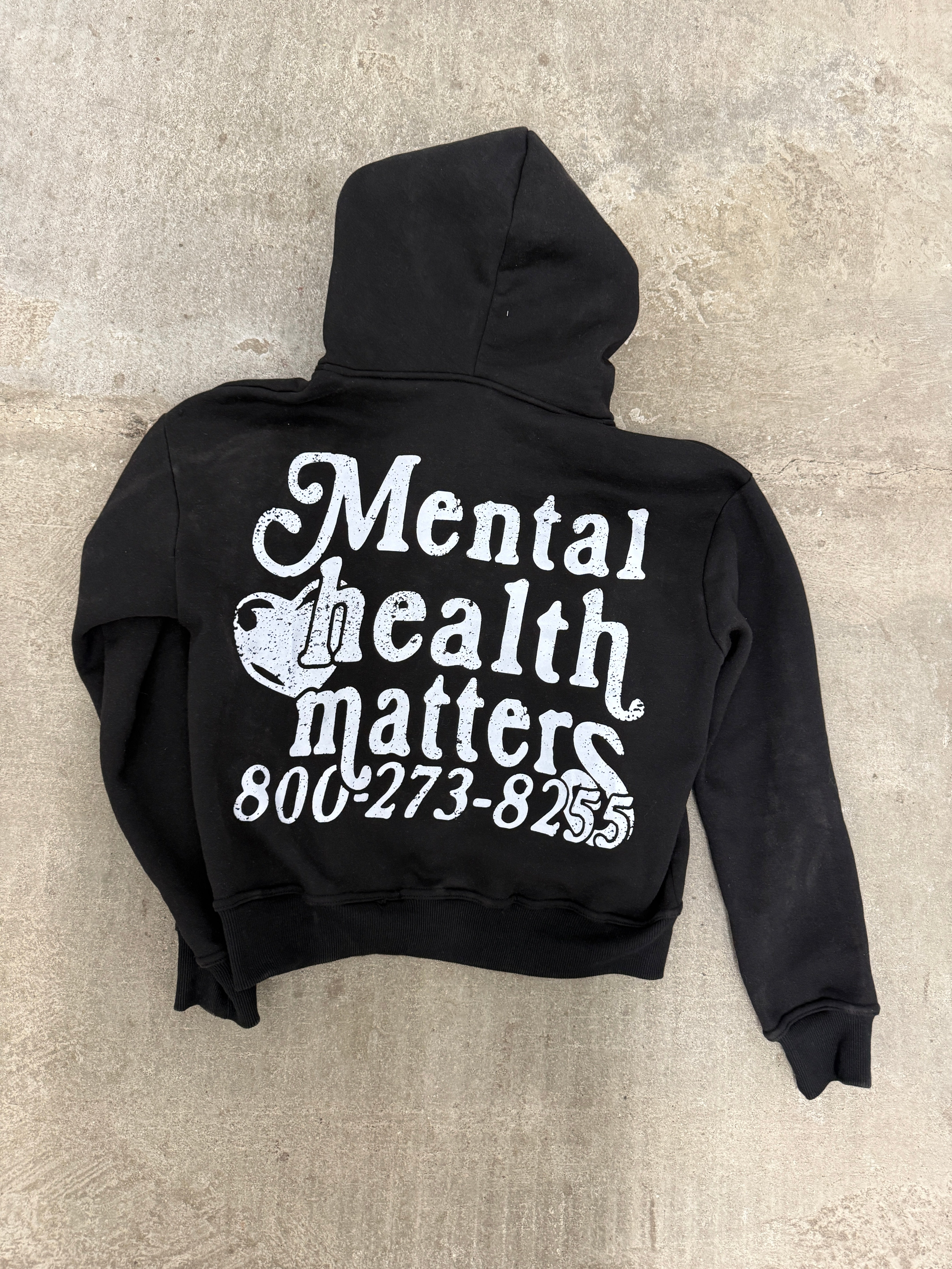 Mental Health Matters Zip Up - Black