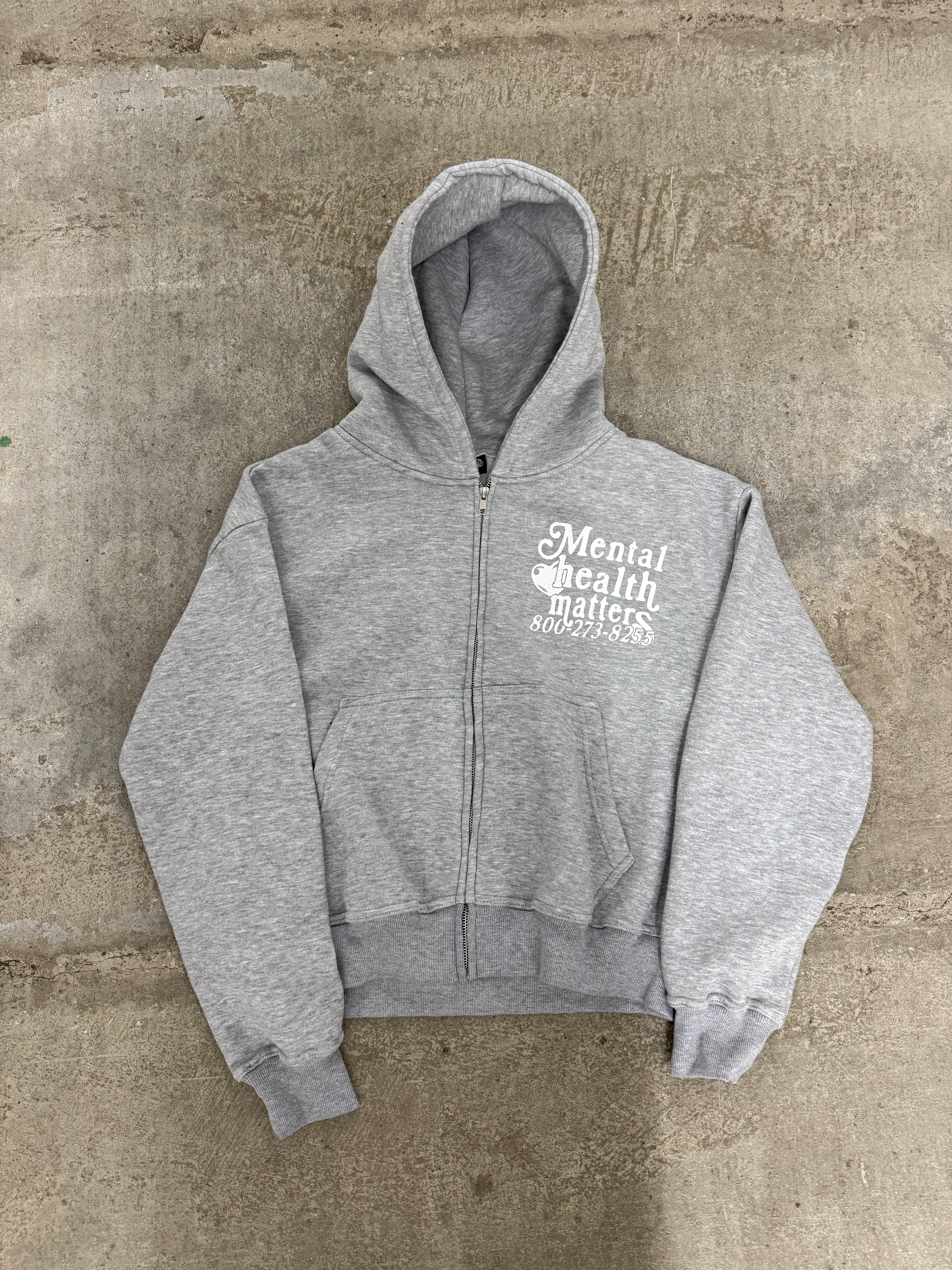 Mental Health Matters Zip Up - Gray
