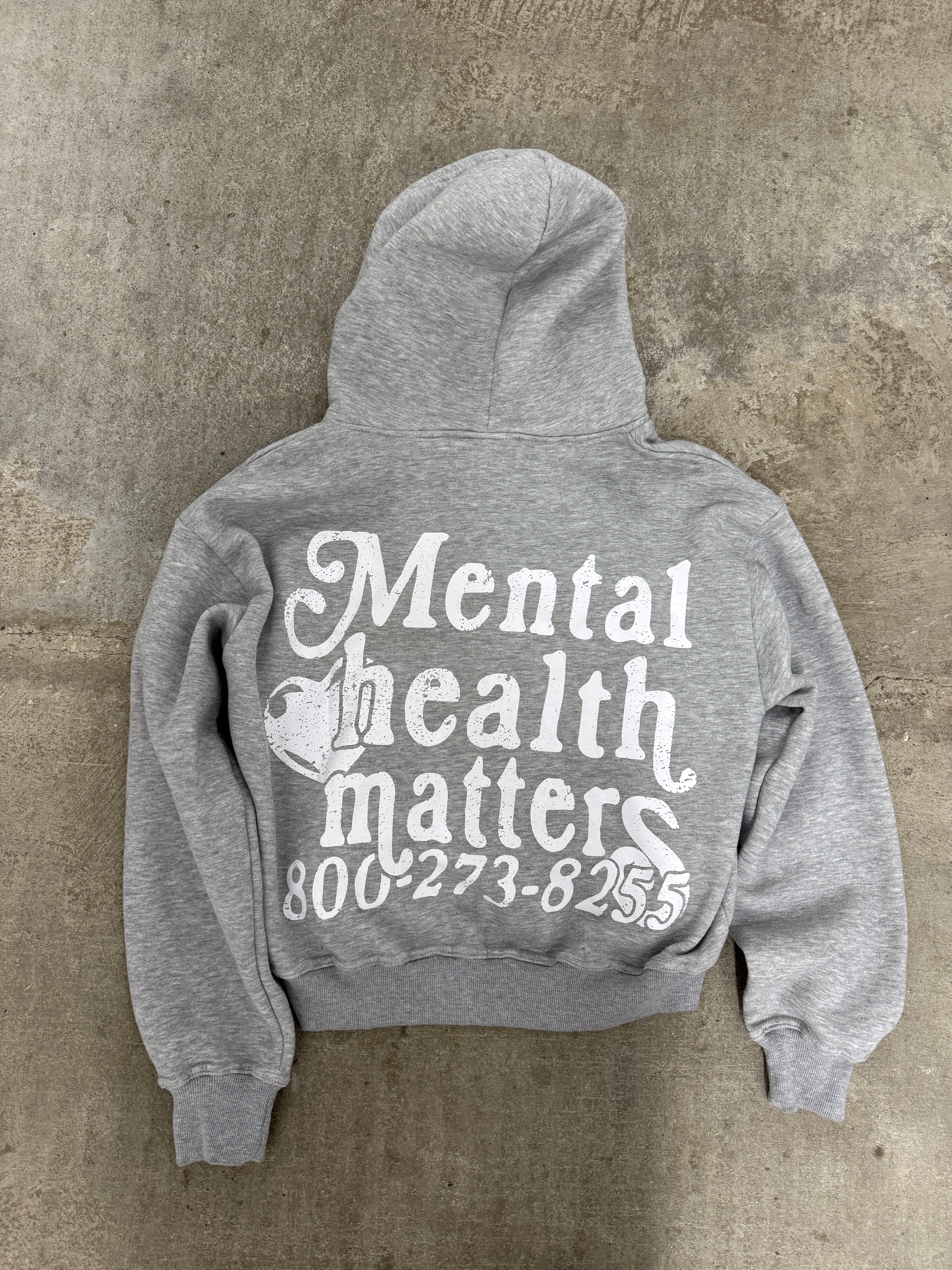 Mental Health Matters Zip Up - Gray