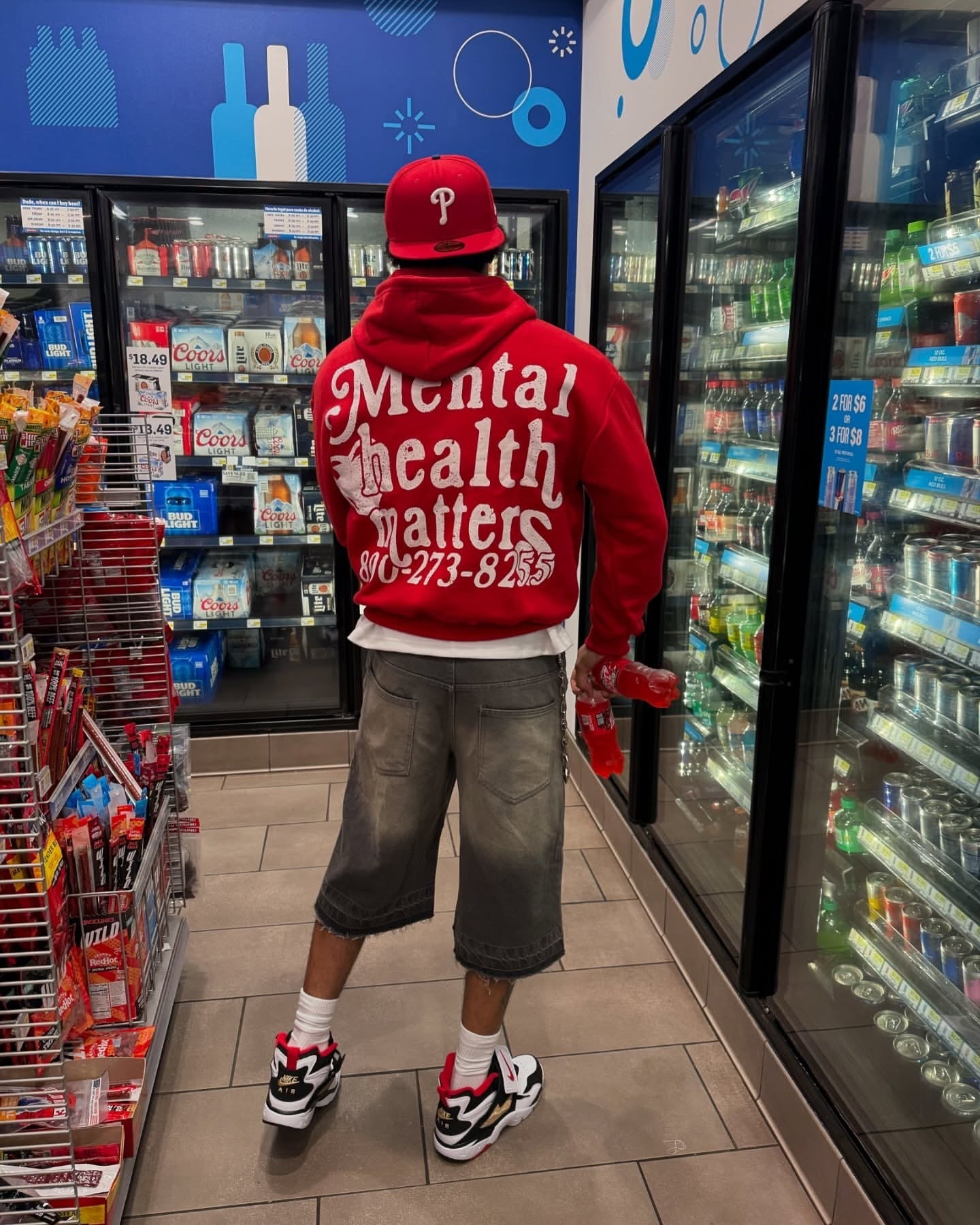 Mental Health Matters Zip Up - Red