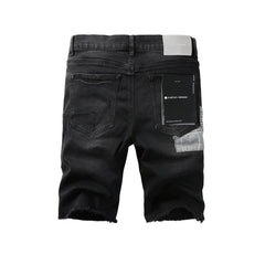 Black Jean Shorts 5001 with Classic Style and Comfortable Fit