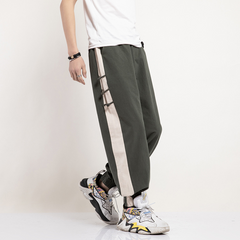 Wide Leg Oriental Harem Pants Unisex Cotton