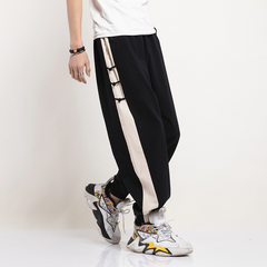 Wide Leg Oriental Harem Pants Unisex Cotton