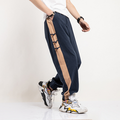 Wide Leg Oriental Harem Pants Unisex Cotton