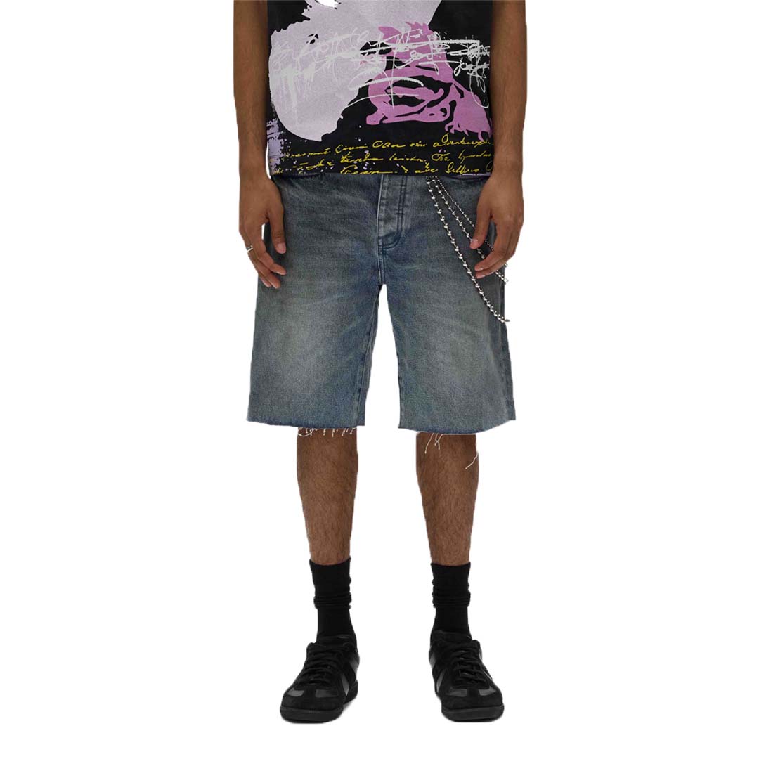 Purple Brand Ferrous Steel Blue Jean Shorts