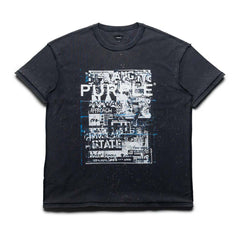 Purple Brand Inside Out Collage Black Tee
