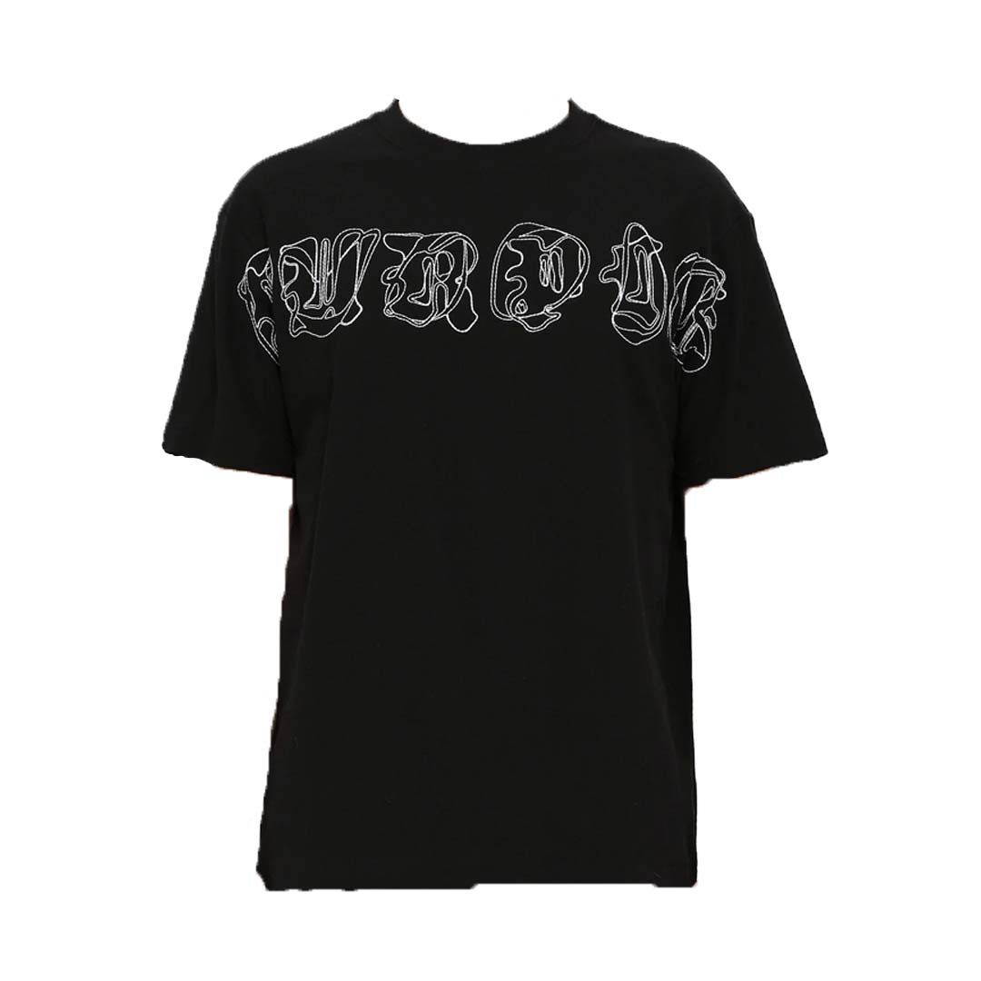 Purple Brand Textured Jersey Tee Black