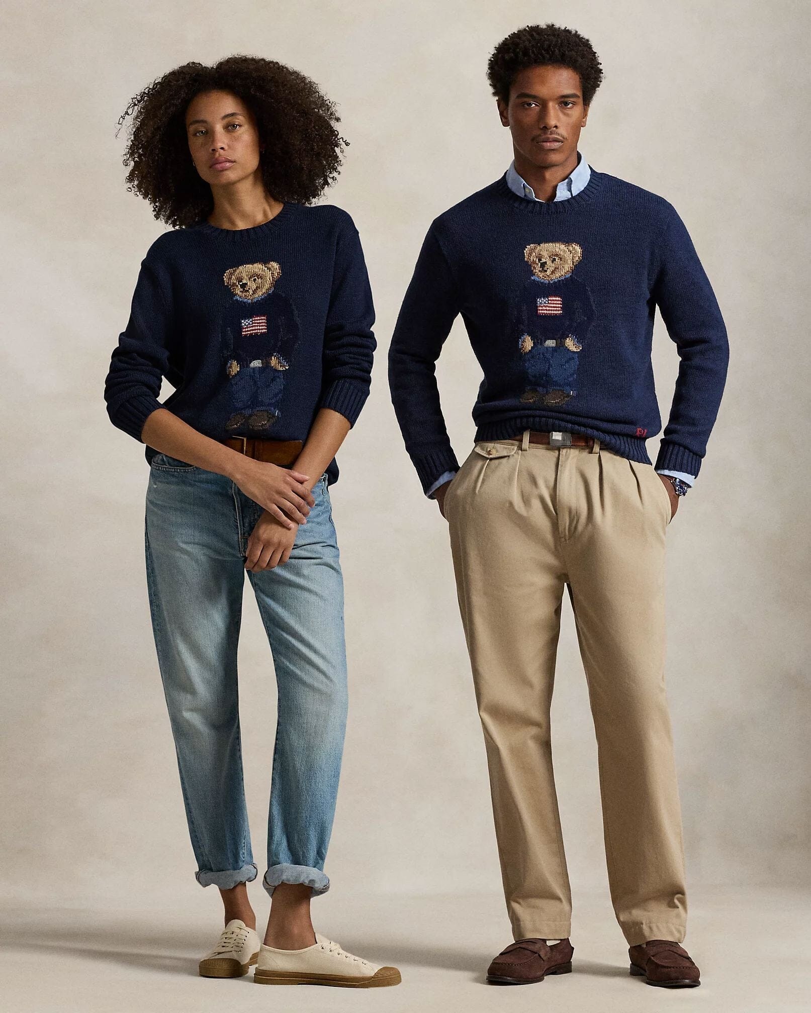 Ralph Lauren Polo Bear Baumwoll-Leinen-Pullover