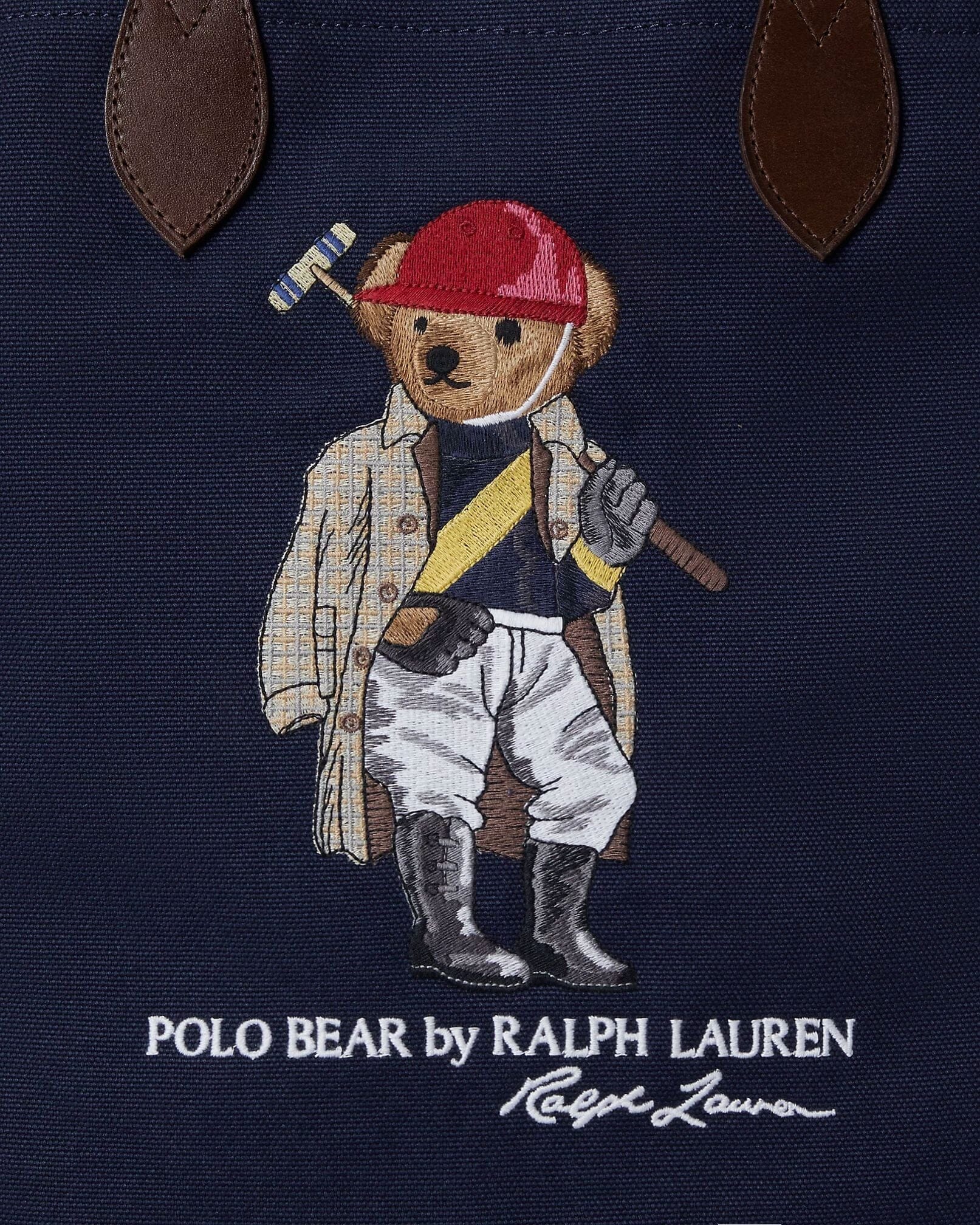 Ralph Lauren Polo Bear Canvas-Einkaufstasche