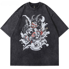 Samurai T-shirt Streetwear Japanese